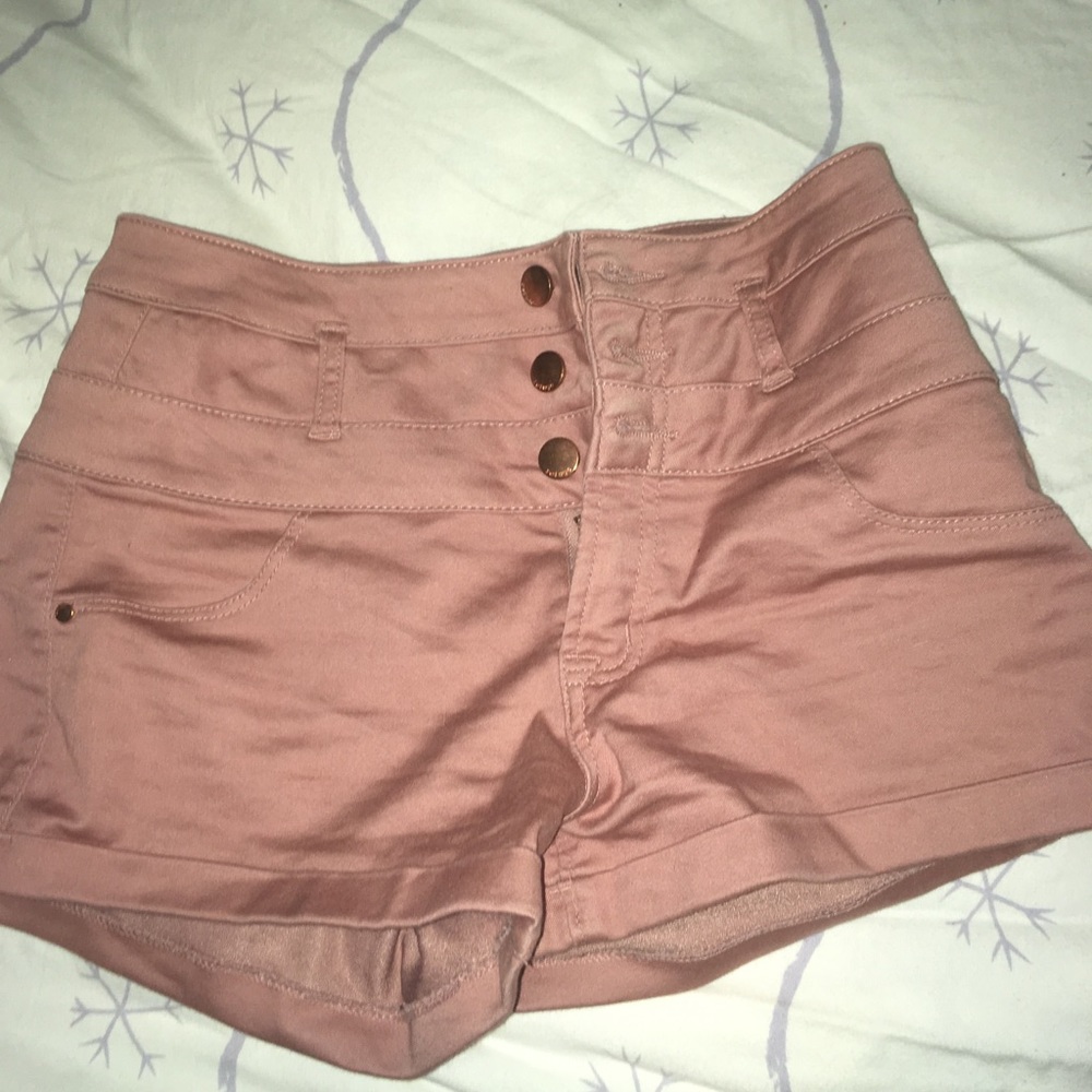 Pink/Nude High Waisted Shorts